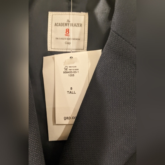 SOLD OUT ONLINE NWT Gap the Academy Classic Pique Blazer Navy Size 8 Tall - Picture 6 of 10